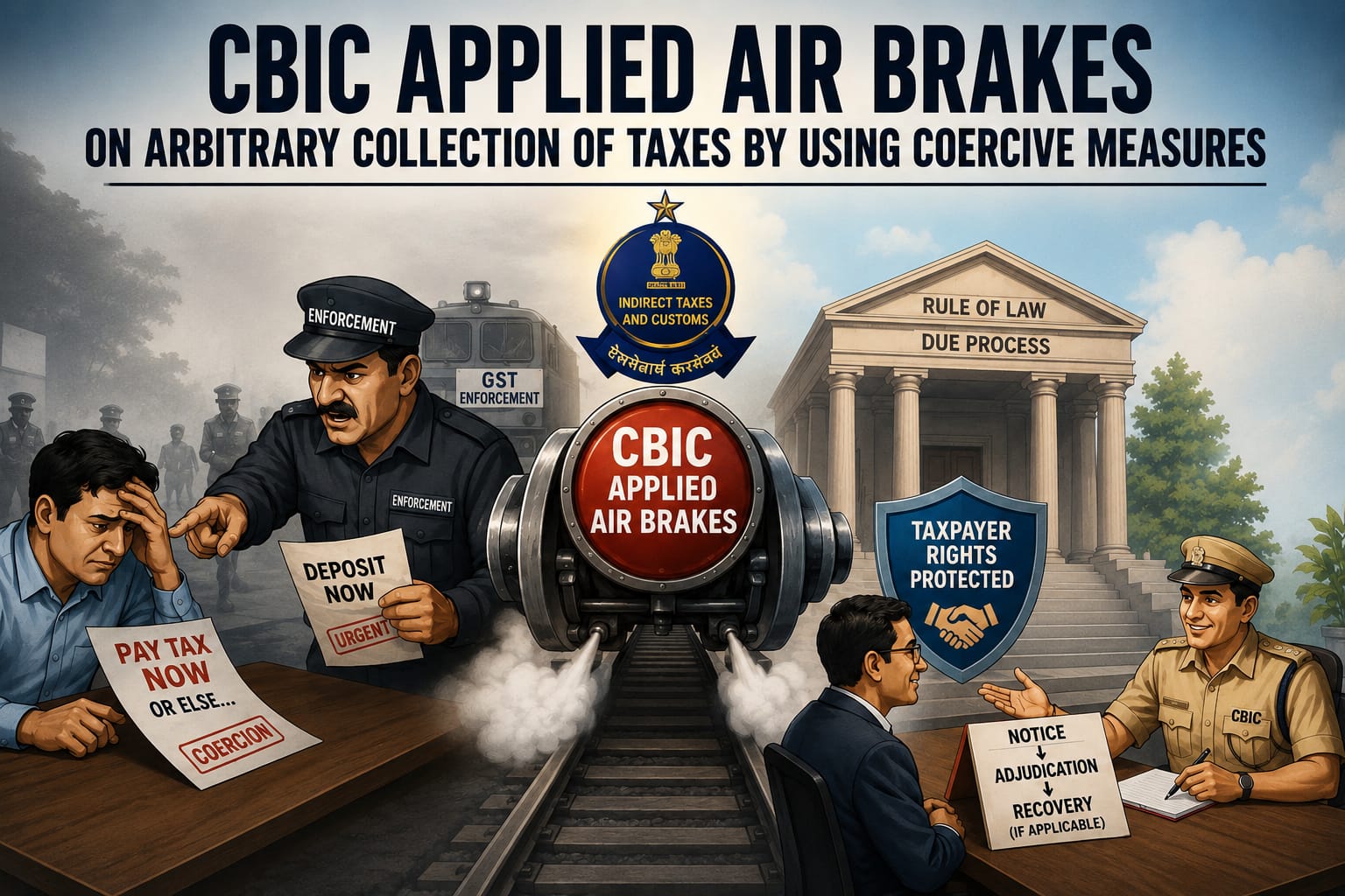 CBIC applied air brakes on arbitrary collection of taxes by using coercive measures